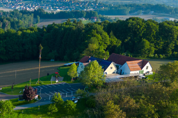 Die Bergschenke von oben